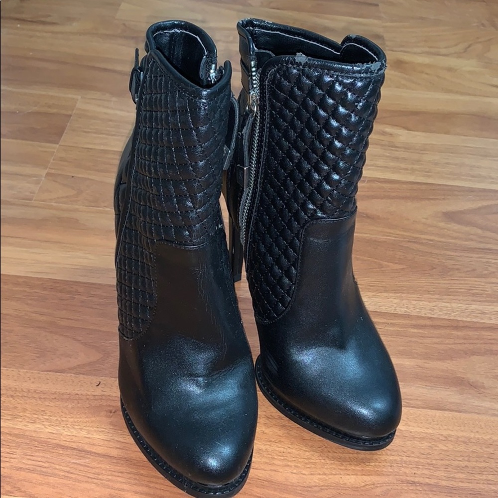 Brand New Zara Trafaluc Quilted Biker Boots